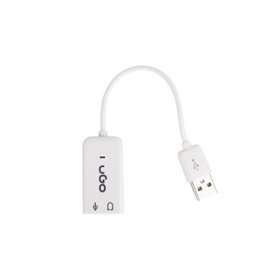 Placa de Som USB Externo com Cabo - uGo Placa de Som USB Externo com Cabo - uGo