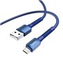Cabo de Dados e Carregamento USB para Micro USB, Hoco X71 Especial - Azul