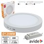 Painel Leds Redondo Superfície 6W 120Mm 4000K 420Lm Avide