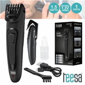Máquina Cortar Cabelo C/ 1 Pente Portátil 1.5W Usb Teesa