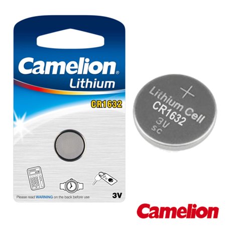 Pilha Lithium Botão Cr1632 3V 120Ma Blister Camelion