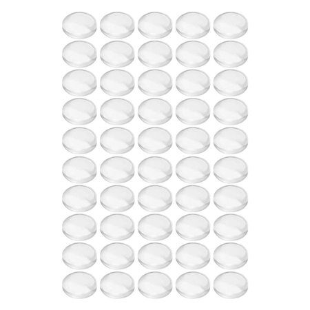 Batentes Adesivos De Silicone Transparentes 10Mm 50X