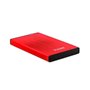 Caixa externa tooq tqe - 2527r para hdd 2.5 polegadas 9.5mm sata 3 usb 3.2 vermelho