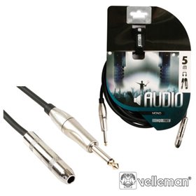 Cabo Jack 6.35Mm Macho / Jack 6.35Mm Fêmea 5M Mn