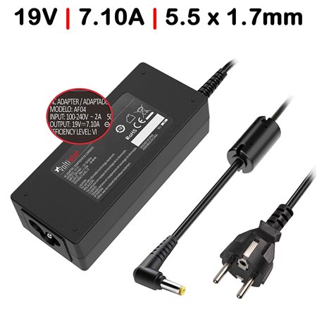 Carregador para Portatil Acer Aspire 1360 1510 1520 19V 7.10A 135W 5.5X1.7mm