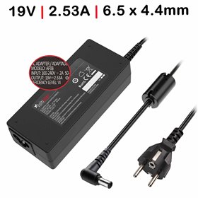 Carregador para Monitor 19V 2.53A 6.5 X 4.4mm 48W