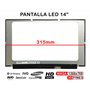 Ecrã LED de 14" para Portatil Lq140T1Jh01
