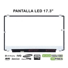 Ecrã LED de 17.3" FHD B173Han01.1 Hw0A N173Hce-E31 B173Han01.3, LP173Wf4-Spf2