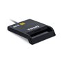 Leitor de cartão externo tooq tqr - 211b dnie sim usb - c preto
