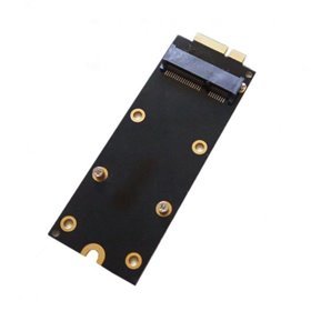 Adaptador de mSATA SSD a SATA 7+17 Pines para Portatil Apple MacBook Pro A1425 A1398 ME662 ME664 ME665 Mc976 2012