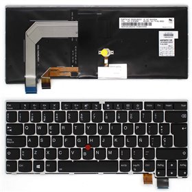 Teclado Retroiluminado para Portatil Lenovo ThinkPad T460S Estrutura Prata