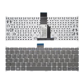 Teclado para Acer Aspire S3, S5, V5-121, One 756 TravelMate B1 Cinzento