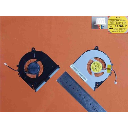 Ventoinha para Portatil Lenovo IdeaPad Y700-15Acz Y700-15Isk Dfs551205Wq0T Fgf2 Dc28000Crs0 Mf75100V1-C010-S9A