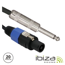 Cabo Speakon 2P Macho / Jack 6.35Mm Macho 20M Mn Ibiza