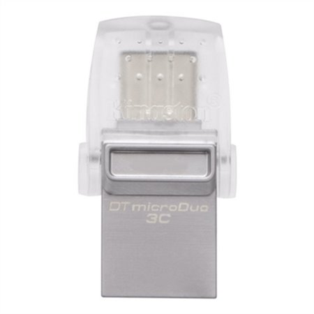 Memória usb 3.2 usb tipo c kingston 256gb datatraveler micro duo