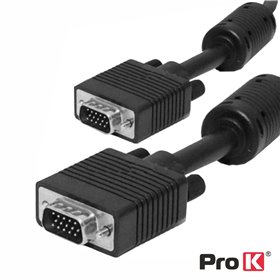 Cabo VGA Dourado Macho / Macho 20m C/ Filtro PROK