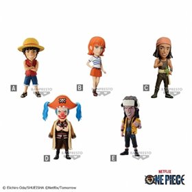 Banpresto one piece netflix world colecionável vol.1 figura 7cm