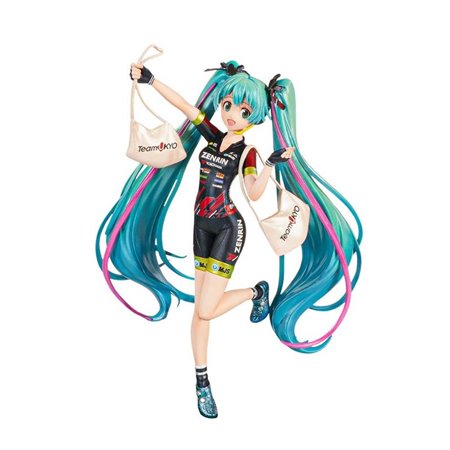 Figura banpresto hatsune miku corrida crônica corrida miku 2019 equipe ukyo torcendo