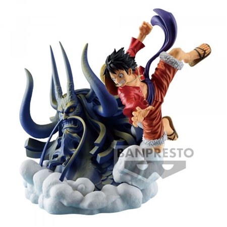 Figura banpresto one piece macaco diorama d.luffy the anime 20cm