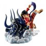 Figura banpresto one piece macaco diorama d.luffy the anime 20cm