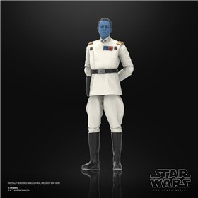 Hasbro star wars a figura da série negra ahsoka grande almirante thrawn