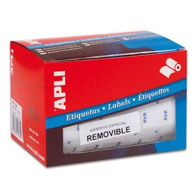 Rolo Apli de etiquetas PVP brancas removíveis 16,0 x 22,0 mm