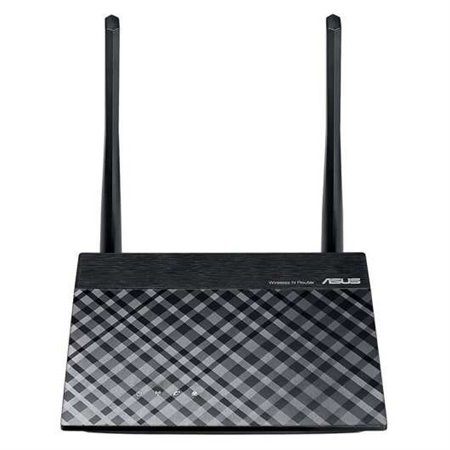 Roteador sem fio WiFi Asus RT-N12E N300 - 2 antenas externas - 4 portas LAN RJ45, 1 porta WAN RJ45 - MIMO