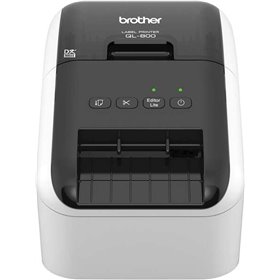 Impressora térmica de etiquetas USB profissional Brother QL800 - 93 etiquetas por min. - Resolução 300x600dpi - Impressão em pre