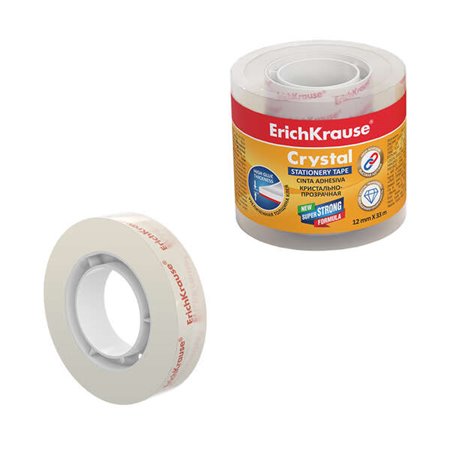 Fita Adesiva Cristal Erichkrause - 12mmx33m - Transparente