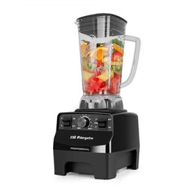 Liquidificador Profissional Orbegozo BV 9650 - Motor 1500W - Copo Tritan 2L - 8 Lâminas em Aço Inox - Função Turbo - Segurança e