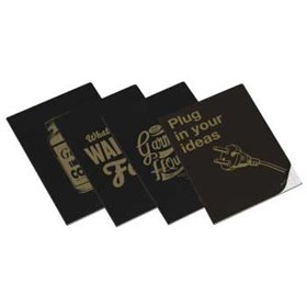 Caderno Agrafado A4 Pautado Ambar Clever Gold 40Fls 1un