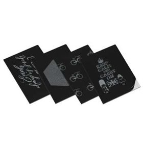 Caderno Agrafado A4 Pautado Ambar Clever Silver 40Fls 1un