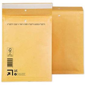 Envelope Almofadado 150x215mm Kraft 75g Nº0 3/ C 10un