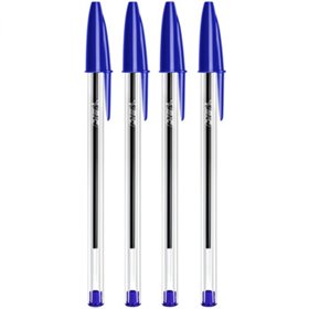 Esferográfica BIC Cristal Ball Point Azul 1mm 4un