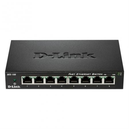 Switch D-Link DES-108 8 Portas/RJ-45 10/100
