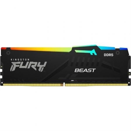 Kingston FURY Beast RGB 8GB/ DDR5/ 6000MHz/ 1,35V/ CL36/ Memória RAM DIMM