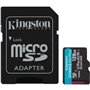 Cartão de memória Kingston CANVAS Go! Plus microSD XC de 128 GB com adaptador/Classe 10/200 MB