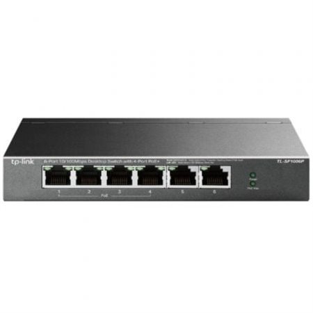 TP-Link TL-SF1006P 6 Portas/ RJ-45 10/100 PoE Switch