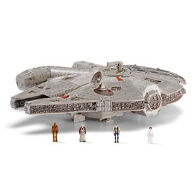 Figura bizak star wars millennium falcon com luz e som