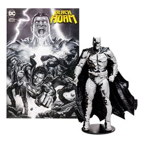 Figura e quadrinhos mcfarlane brinquedos dc comics black adam batman variante de arte de linha