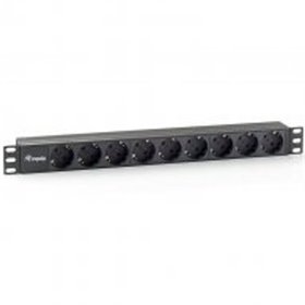 Power strip equipar rack 19 polegadas 1u 9 soquetes 3500w cabo 1,8m